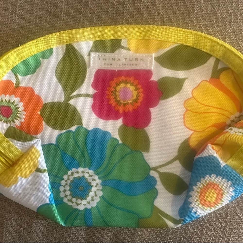Trina Turk Multicolor Floral Pouch